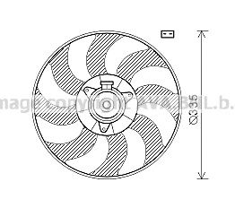 AVA QUALITY COOLING ol7602 -  Вентилятор, охлаждение двигателя